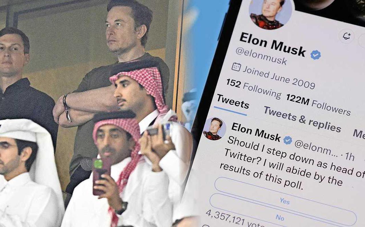 Elon Musk vertoonde zich met Jared Kushner, de schoonzoon van Donald Trump, op het WK in Qatar.