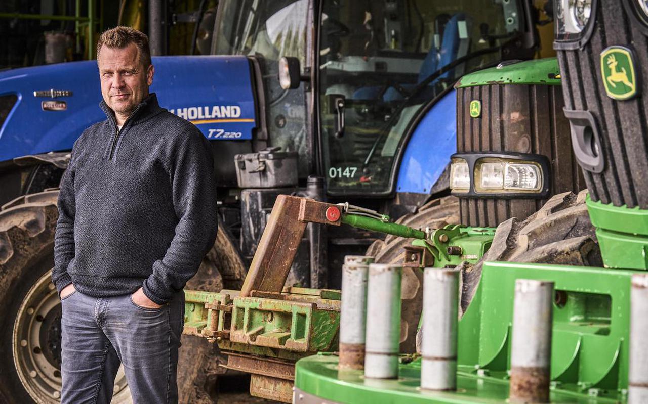 Loonwerker Erik-Jan Obbink is al twee keer slachtoffer geworden van diefstal van GPS-apparatuur uit zijn tractoren.