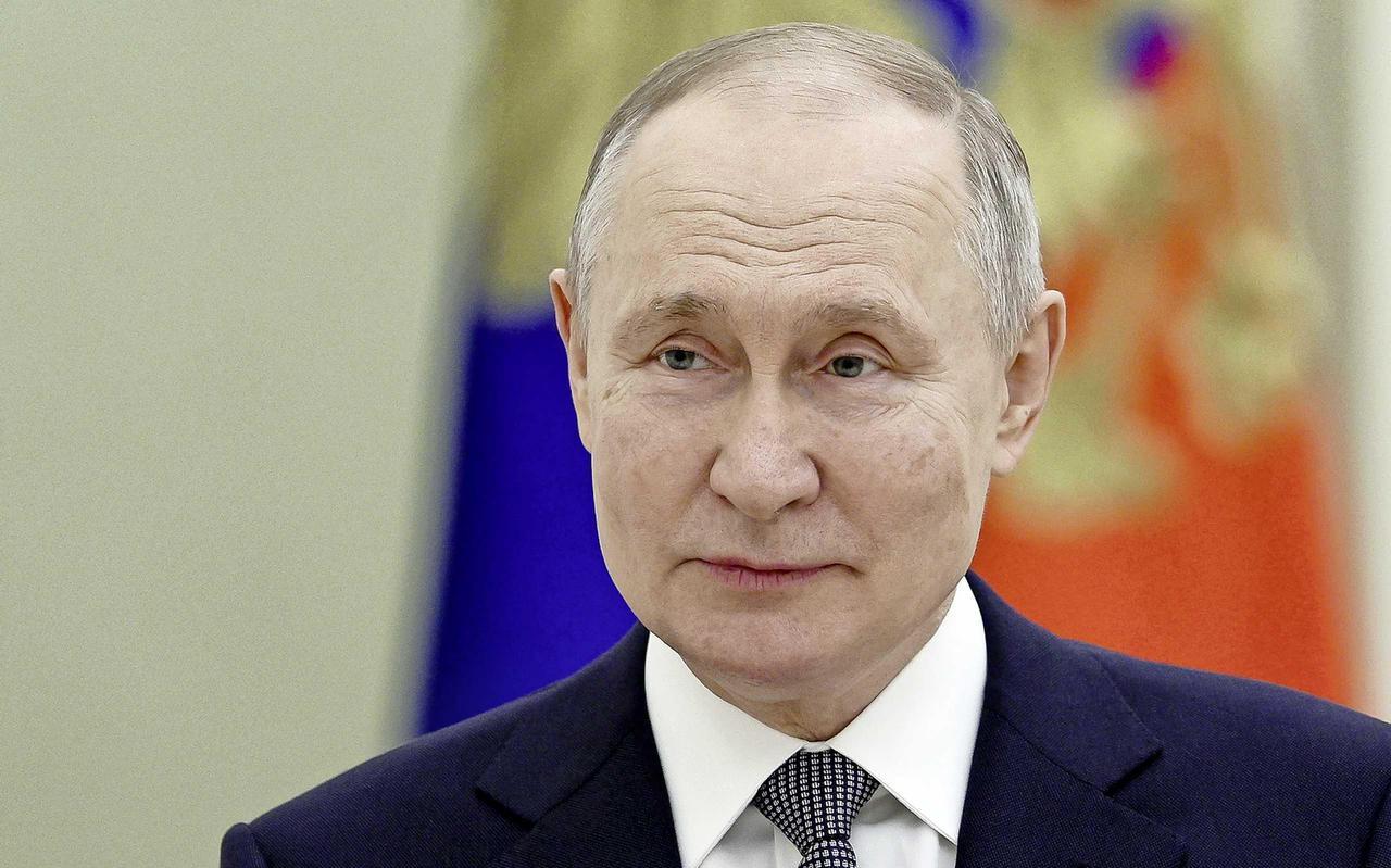 De Russische president Vladimir Poetin. De Russische president Vladimir Poetin.