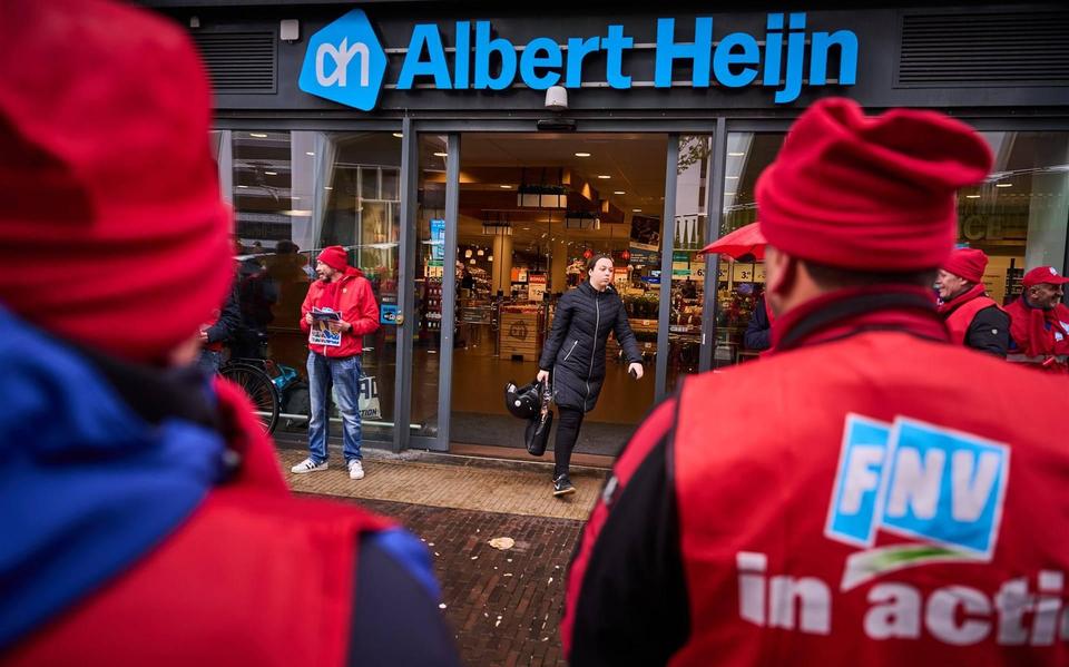 FNV: stakingen gaan door, praten met Albert Heijn heeft geen nut.