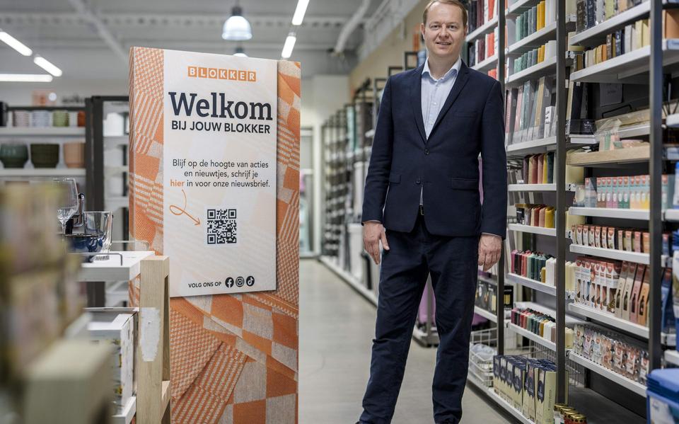 Roland Palmer, eigenaar van de Blokker. 
