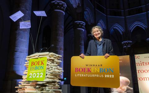 Anjet Daanje ontving vorig jaar de Boekenbon Literatuurprijs voor haar roman 'Het lied van ooievaar en dromedaris' 