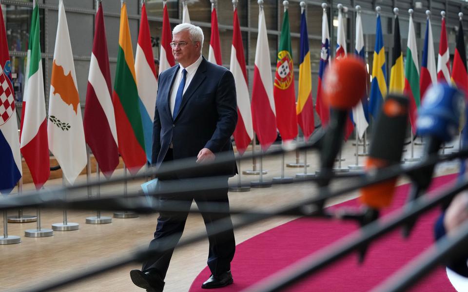 Minister van buitenlandse zaken Andrii Sybiha van Oekraïne.