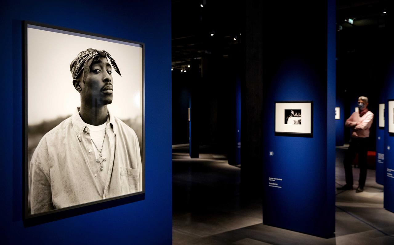 Tupac Shakur (1993) gefotografeerd door Dana Lixenberg. Te zien in de Eregalerij van de Nederlandse fotografie in het Nederlands Fotomuseum in Rotterdam. Tupac Shakur (1993) gefotografeerd door Dana Lixenberg. Te zien in de Eregalerij van de Nederlandse fotografie in het Nederlands Fotomuseum in Rotterdam.