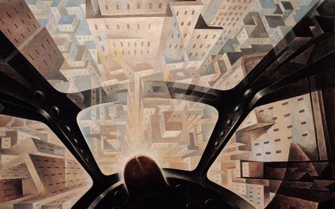 Duikvlucht op de stad (1938) Tullio Crali