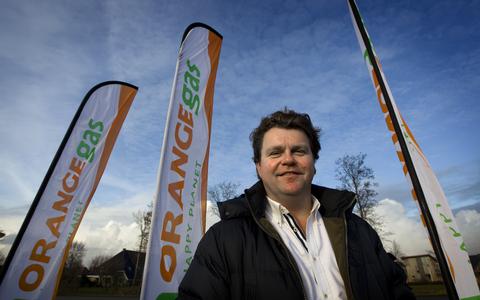 Marcel Borger, die met zijn bedrijf Orange Gas (OG Clean Fuels) de nieuwe hoofdsponsor wordt van FC Groningen.