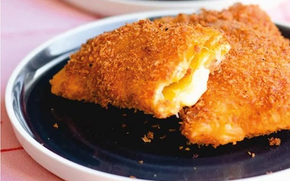 Kaassoufflés met geitenkaas.