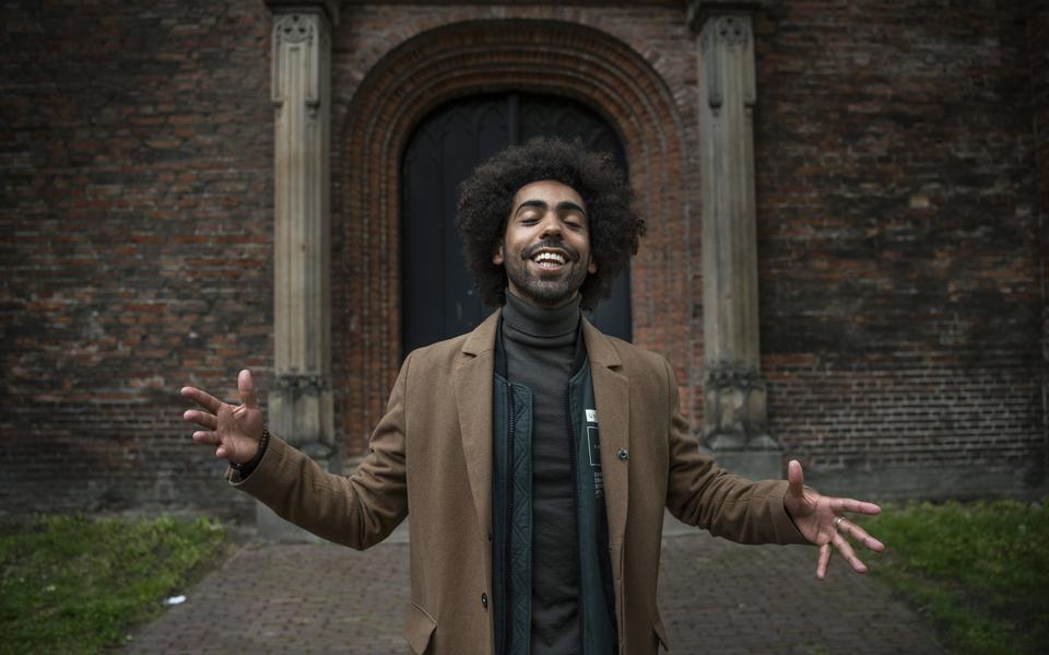 Dichter en spoken word-artiest Myron Hamming.