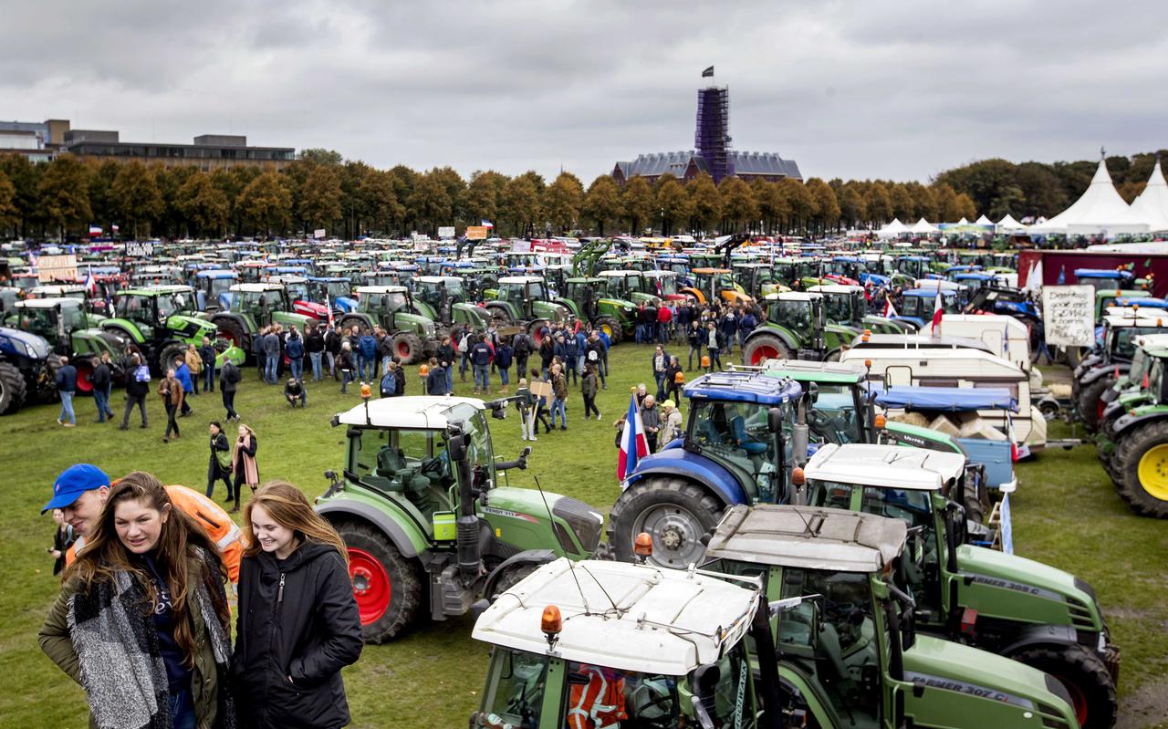 Boeren protesteerden twee jaar geleden op het Malieveld in Den Haag tegen het overheidsbeleid rond stikstof. 