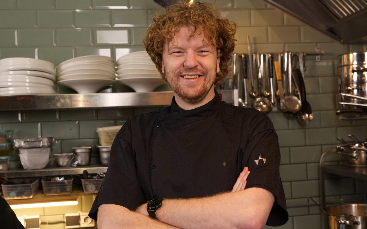 Jelle Hoeksma van vegan restaurant Achterwerk in de stad Groningen. Jelle Hoeksma van vegan restaurant Achterwerk in de stad Groningen.