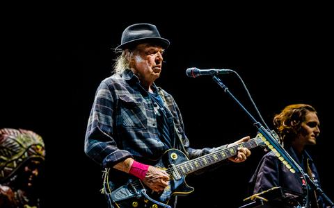 Neil Young in de Ziggo Dome, juli 2019.