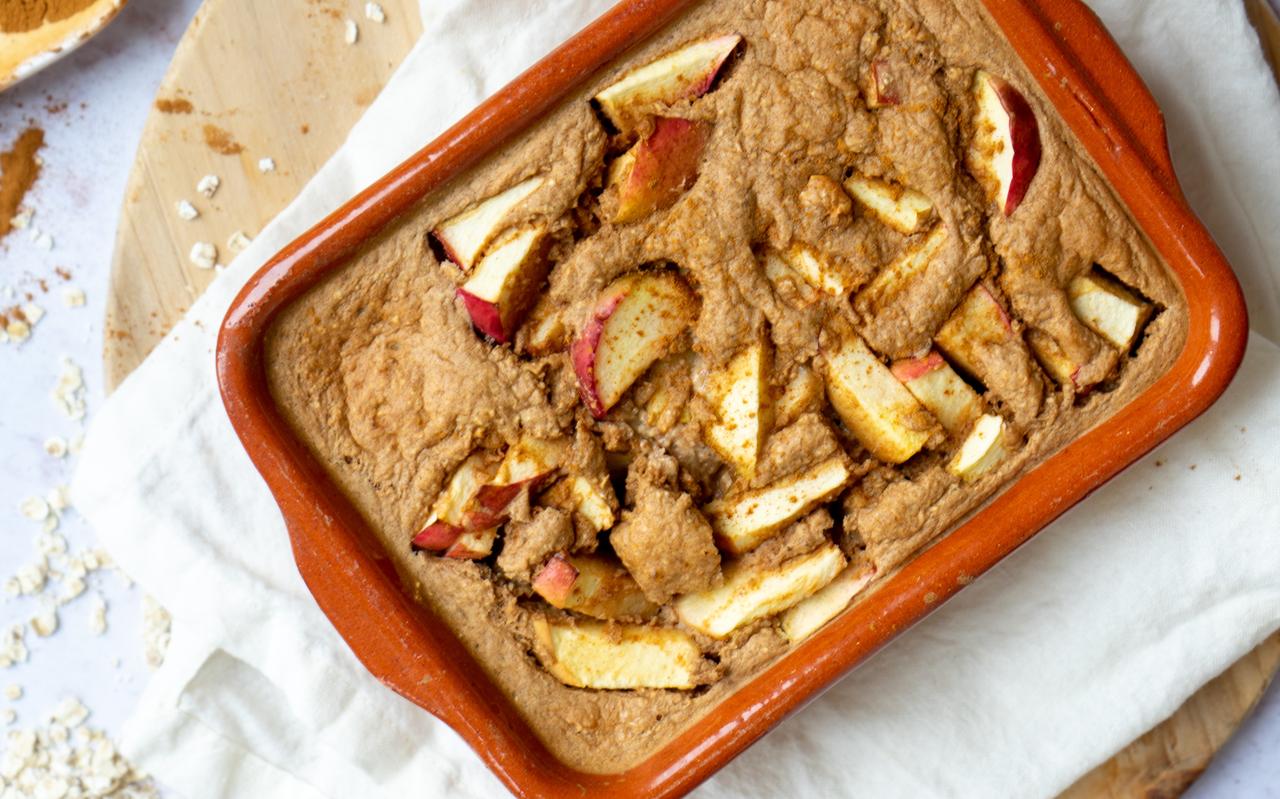 Baked oats appeltaart Baked oats appeltaart