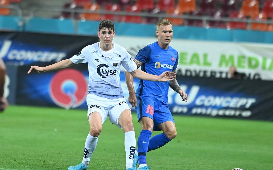 Daniel Karlsbakk (links) in het shirt van Viking FK.