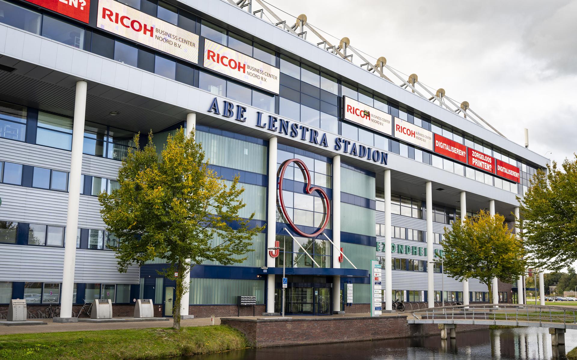 Het Abe Lenstra-stadion van SC Heerenveen. 