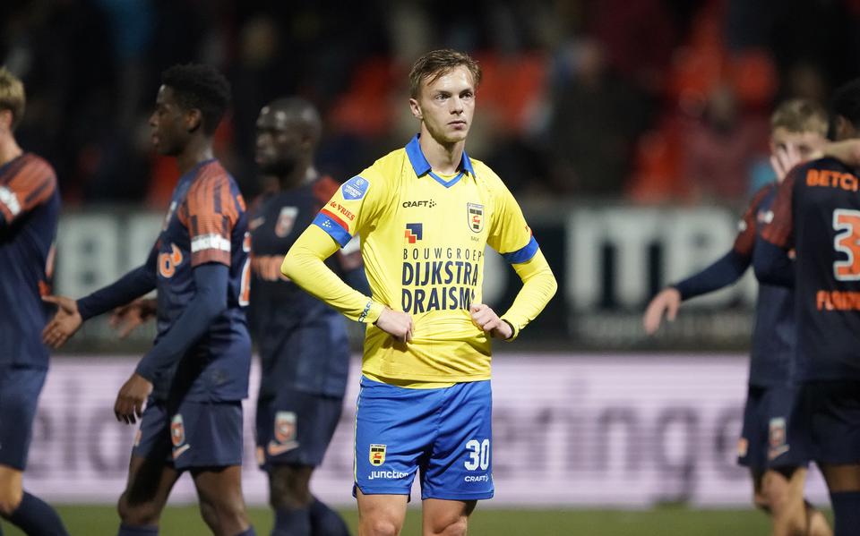 Remco Balk baalt van de nederlaag van SC Cambuur tegen Vitesse (0-3).