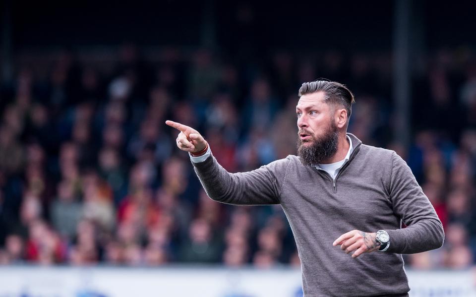 Pascal Bosschaart, destijds interim-trainer van SC Cambuur.