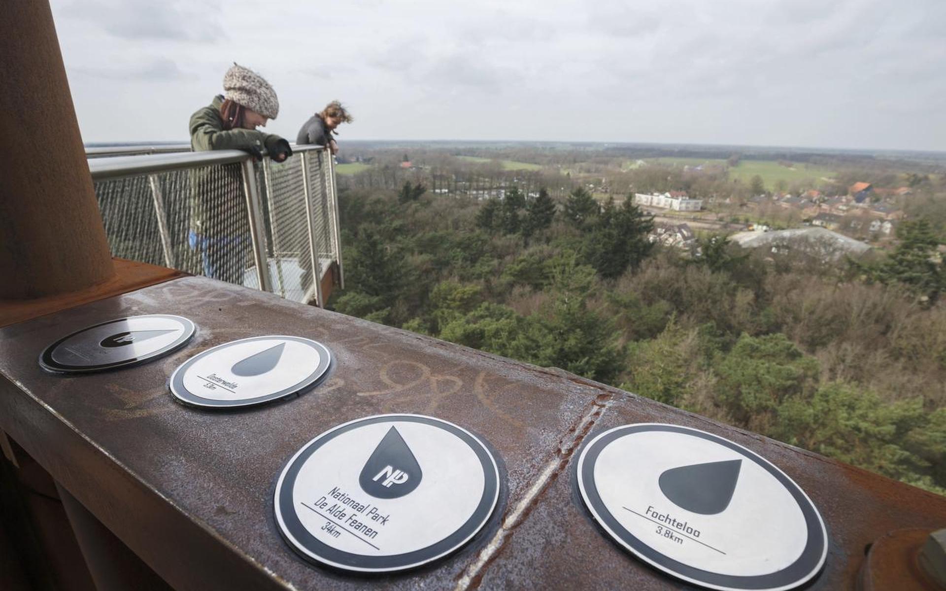 Bordjes in top panoramatoren vertellen bezoeker wat waar is - Leeuwarder Courant