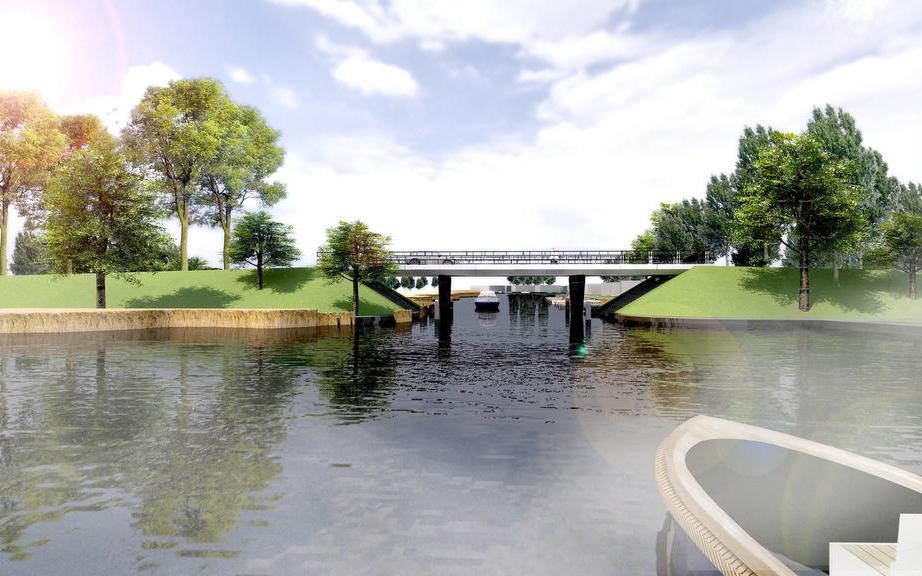 Nieuwe brug over Tsjonger bij Langelille - Leeuwarder Courant
