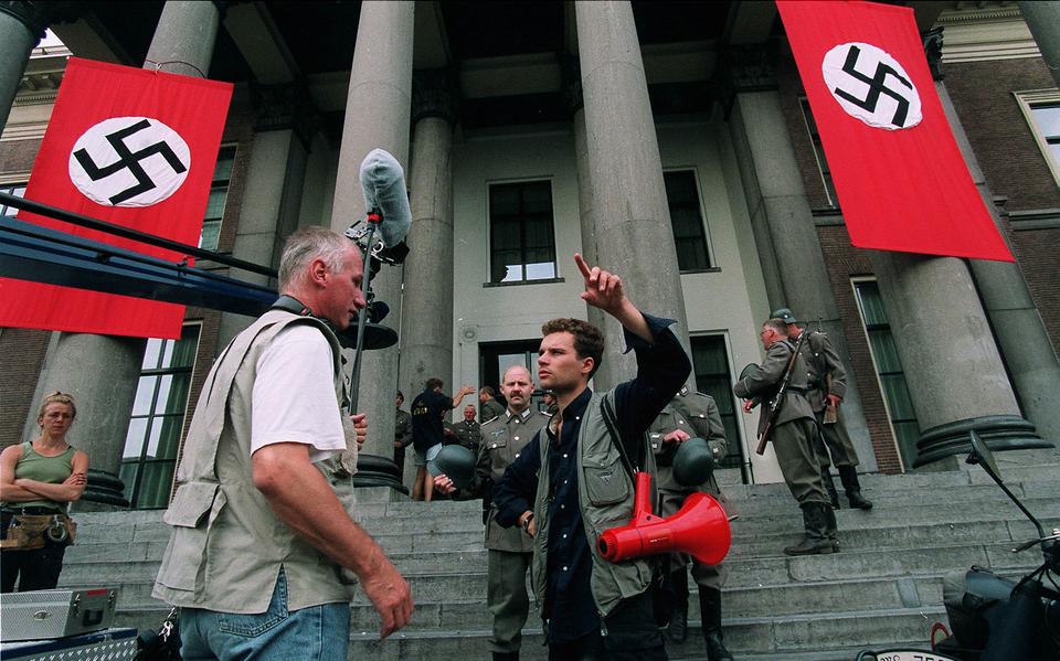 Opnames voor de Friese film 'De Fûke' in Leeuwarden in juli 1999. Het Fryske Filmfûns moet resulteren in meer Friese films en series. 