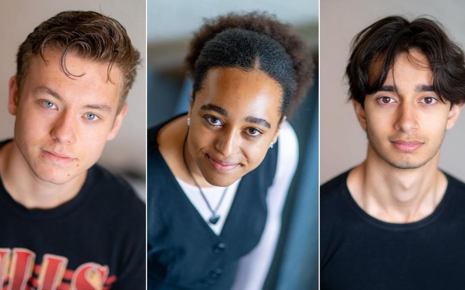 Tiemen de Boer (links), Sharifa Makenzi (midden) en Rayan Latif (rechts).