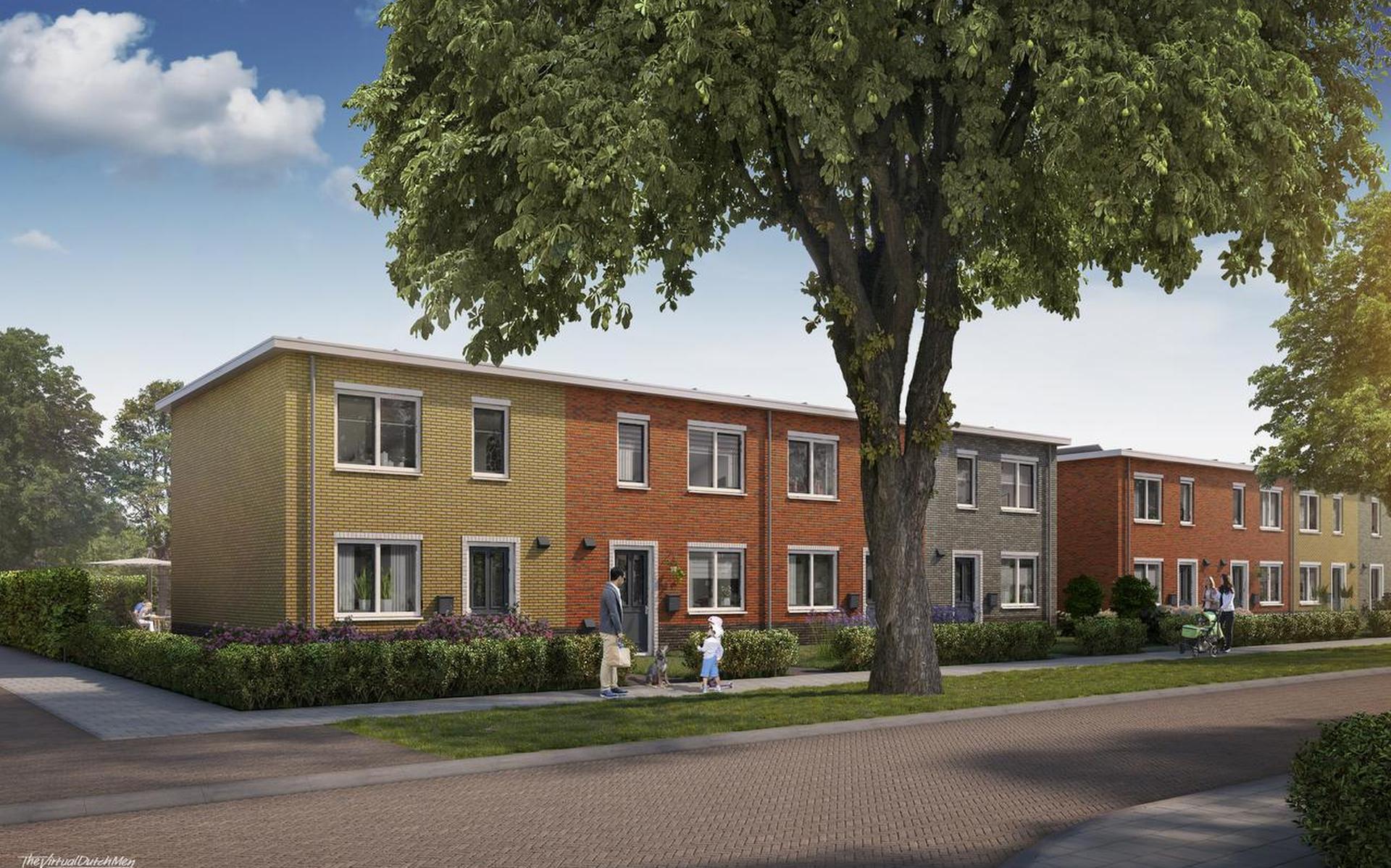 WoonFriesland vervangt 70 oude huizen in Burgum door 76 duurzame woningen - Leeuwarder Courant
