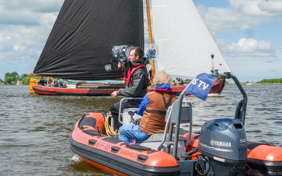 Cameraman van de IFKS in actie op de Langweerder Wielen