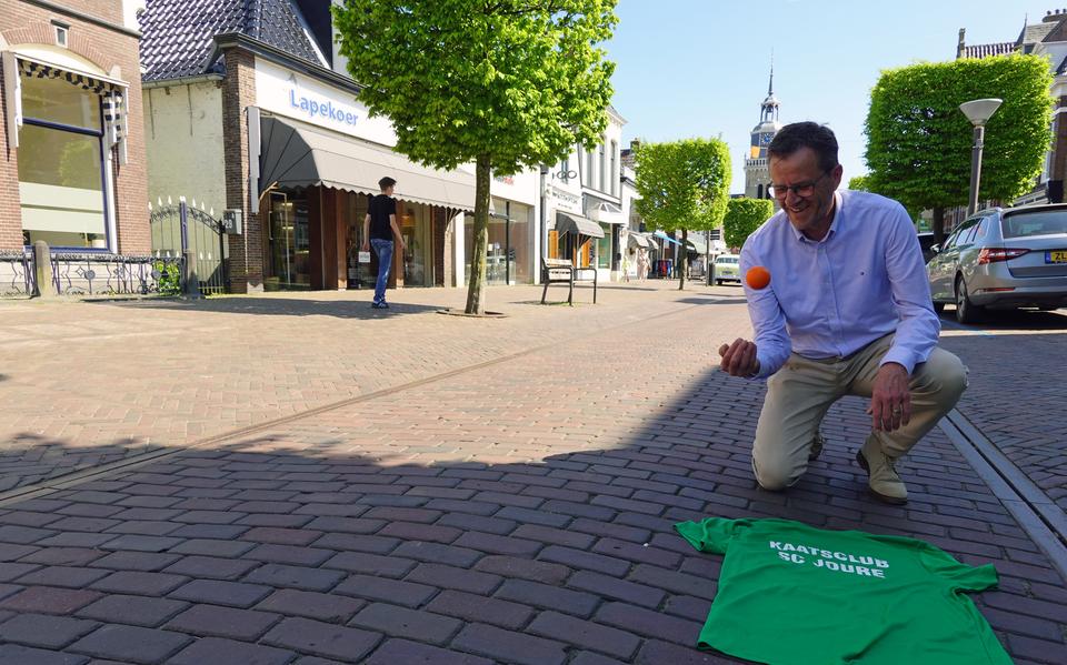 Voorzitter van Kaatsclub Joure Jan Prins.