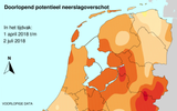 Neerslagtekort/overschot in Nederland