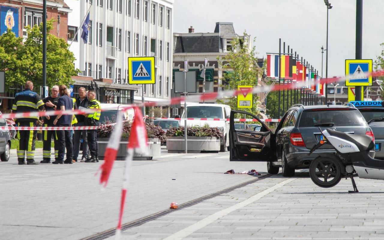 De plek waar het steekincident plaatsvond, bij het station in Leeuwarden. De plek waar het steekincident plaatsvond, bij het station in Leeuwarden.