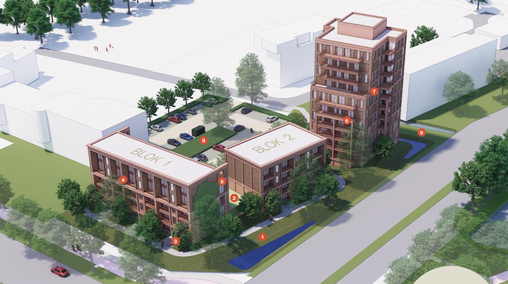 Plan: 79 appartementen bij stadsring Leeuwarden: 10 hoog