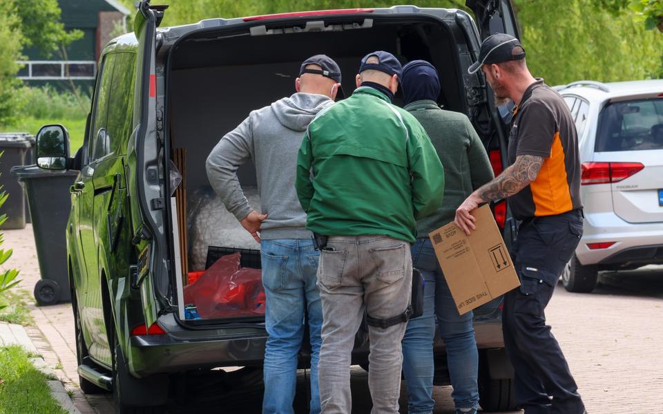 Ook in Easterein werd woensdag een verdachte opgepakt in het kader van het landelijke onderzoek naar crimineel netwerk.