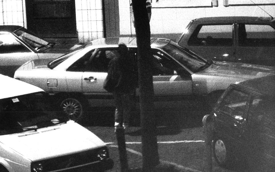 Tippelzone in Groningen, april 1988. 