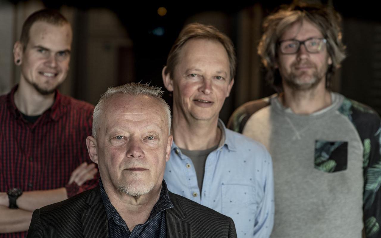 Geart Tigchelaar, Cornelis van der Wal, Syds Wiersma en Elmar Kuiper. FOTO HOGE NOORDEN/JACOB VAN ESSEN