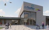 Een impressie van het nieuwe kindcentrum De Treffer in het centrum van Gorredijk. De bouw begint dit najaar. WIJBENGA/TROMP ARCHITECTEN EN ADVISEURS