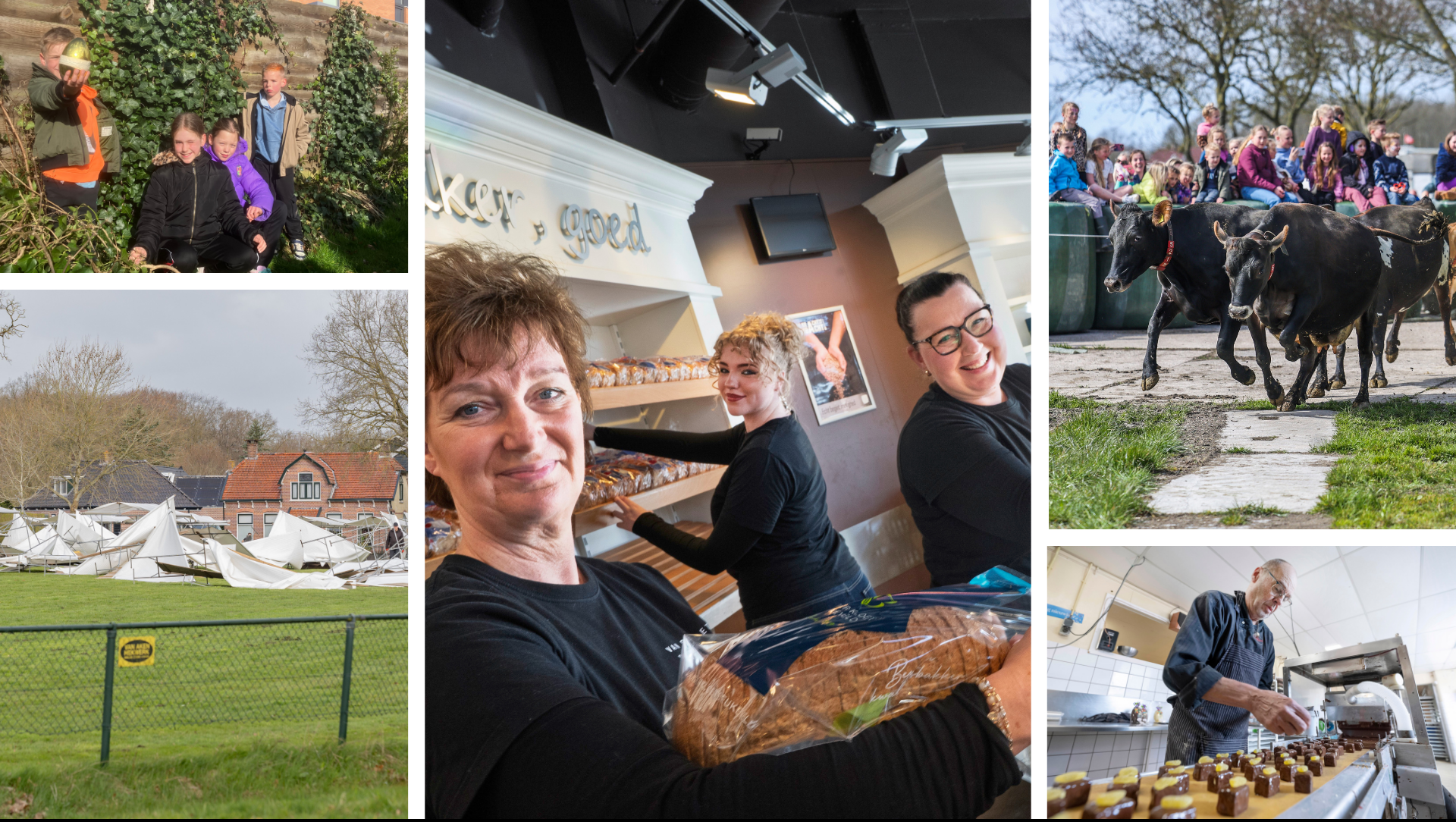 Nog één keer herinneringen ophalen bij bakker van Bilgaard & harde wind blaast markt Oldeberkoop omv