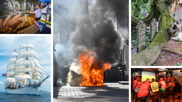 Man (48) uit Sneek schuift schuld autobrand af op dubbelganger & grote treurbeuk omgevallen op begra