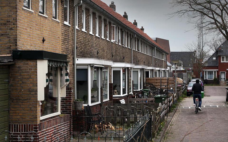 De Beekkerkstraat in de Vlietzone: bijna alle woningen zijn in handen van particuliere verhuurders
