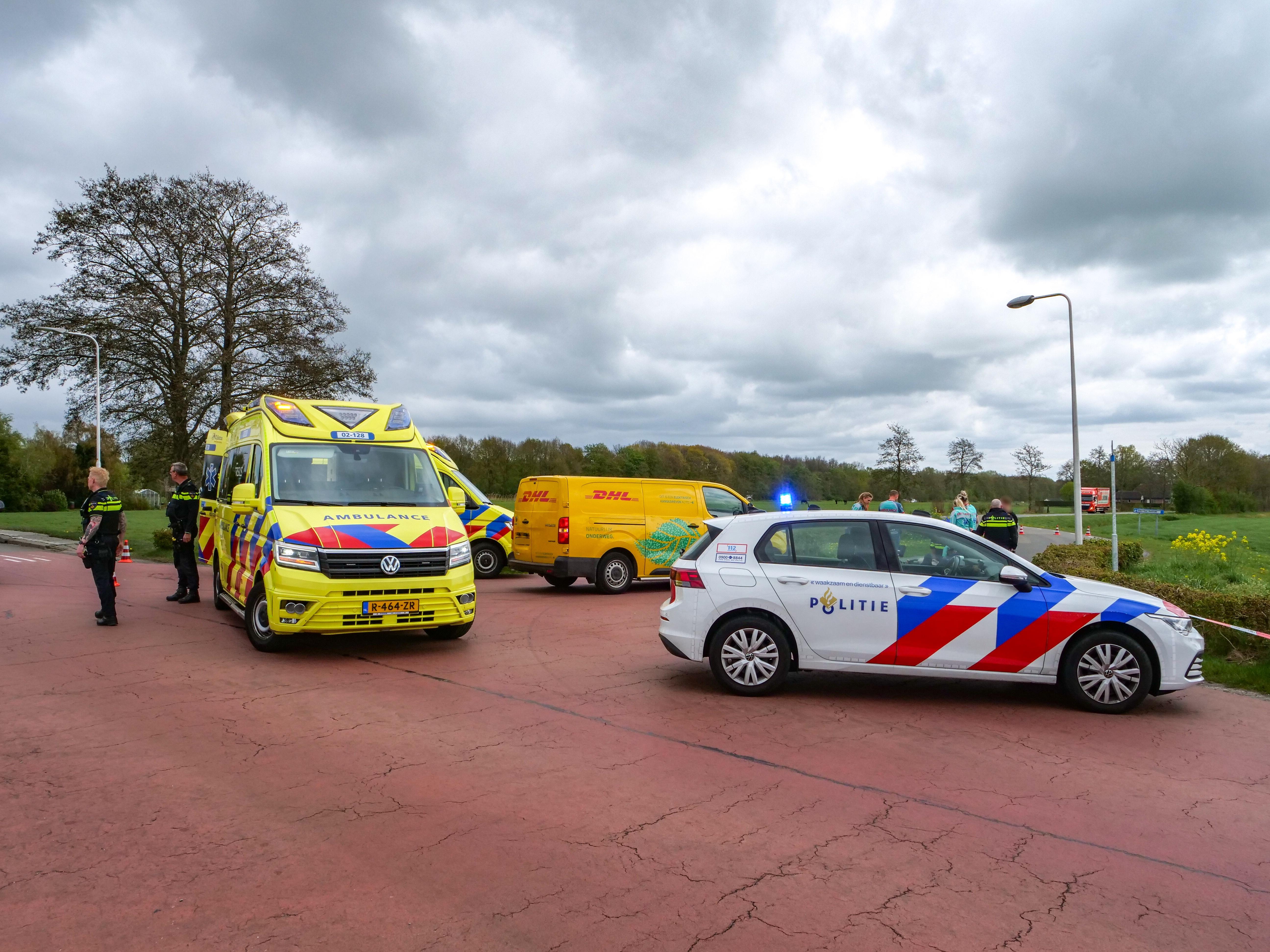 LIVE | Fietser gewond bij botsing met bestelbus in Rottum