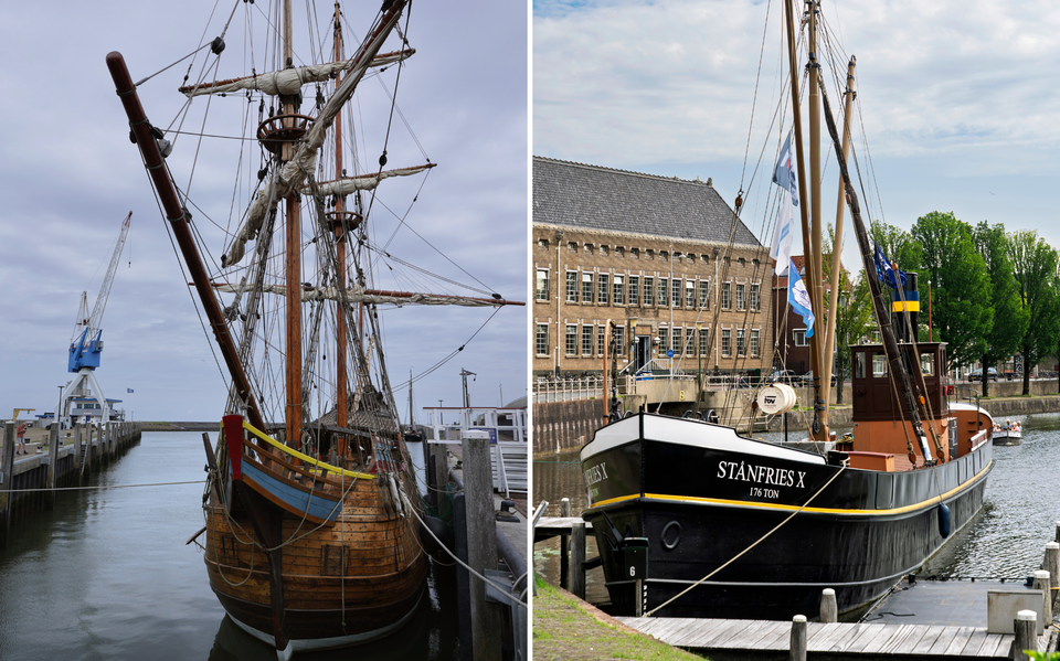 Witte Swaen en Stânfries X liggen klaar voor vertrek.