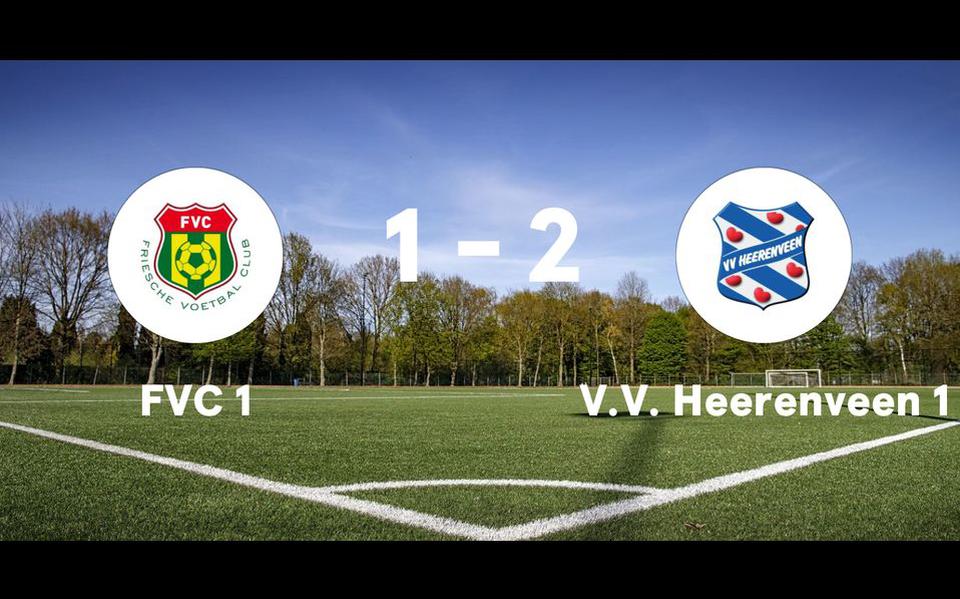 V.V. Heerenveen 1 in slotfase voorbij FVC 1