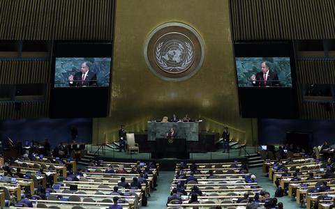 De 72ste Algemene Vergadering van de Verenigde Naties in New York. FOTO EPA