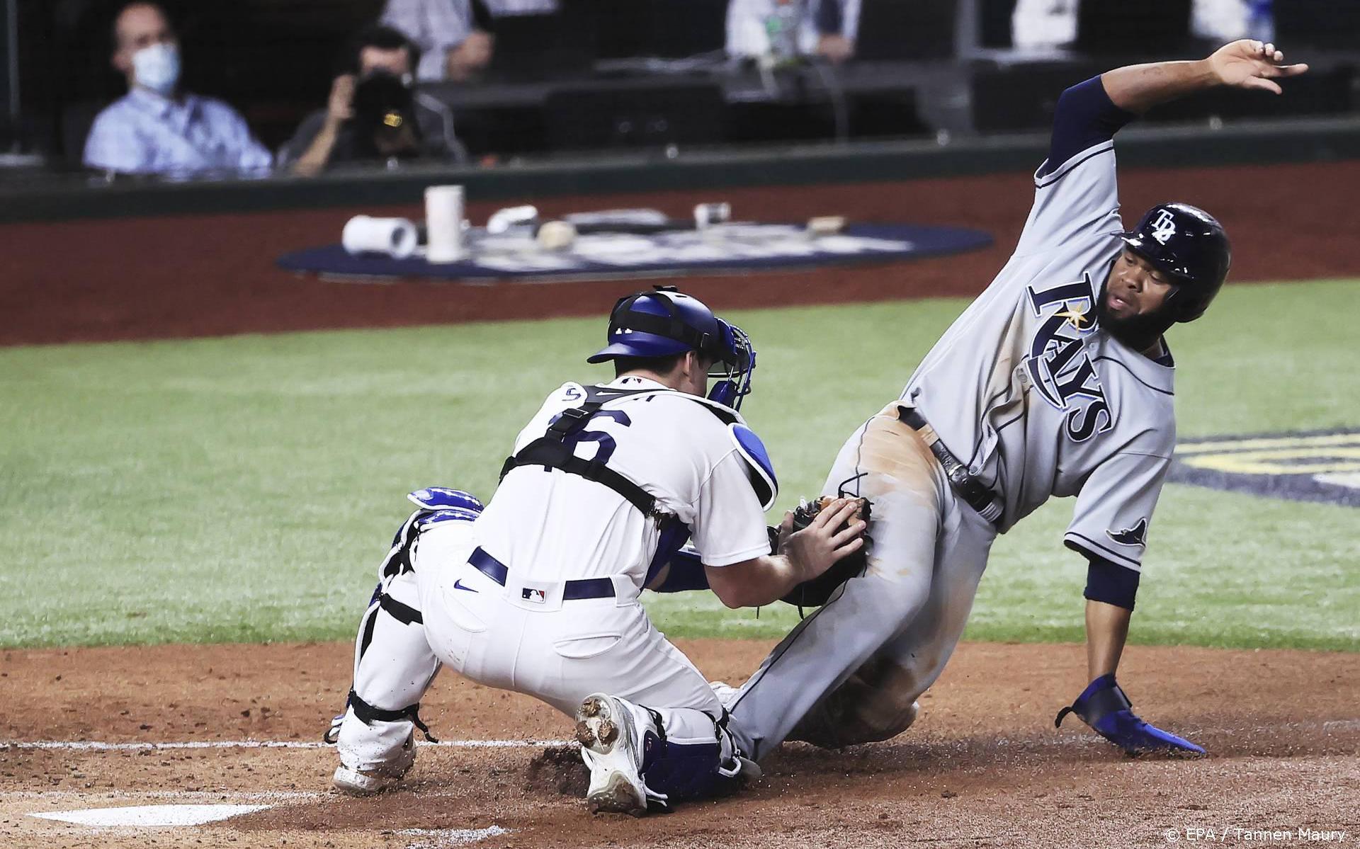 Honkballers Rays komen gelijk met Dodgers in World Series