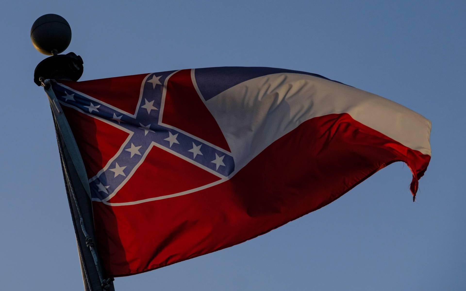 Geen mug in nieuwe vlag Mississippi