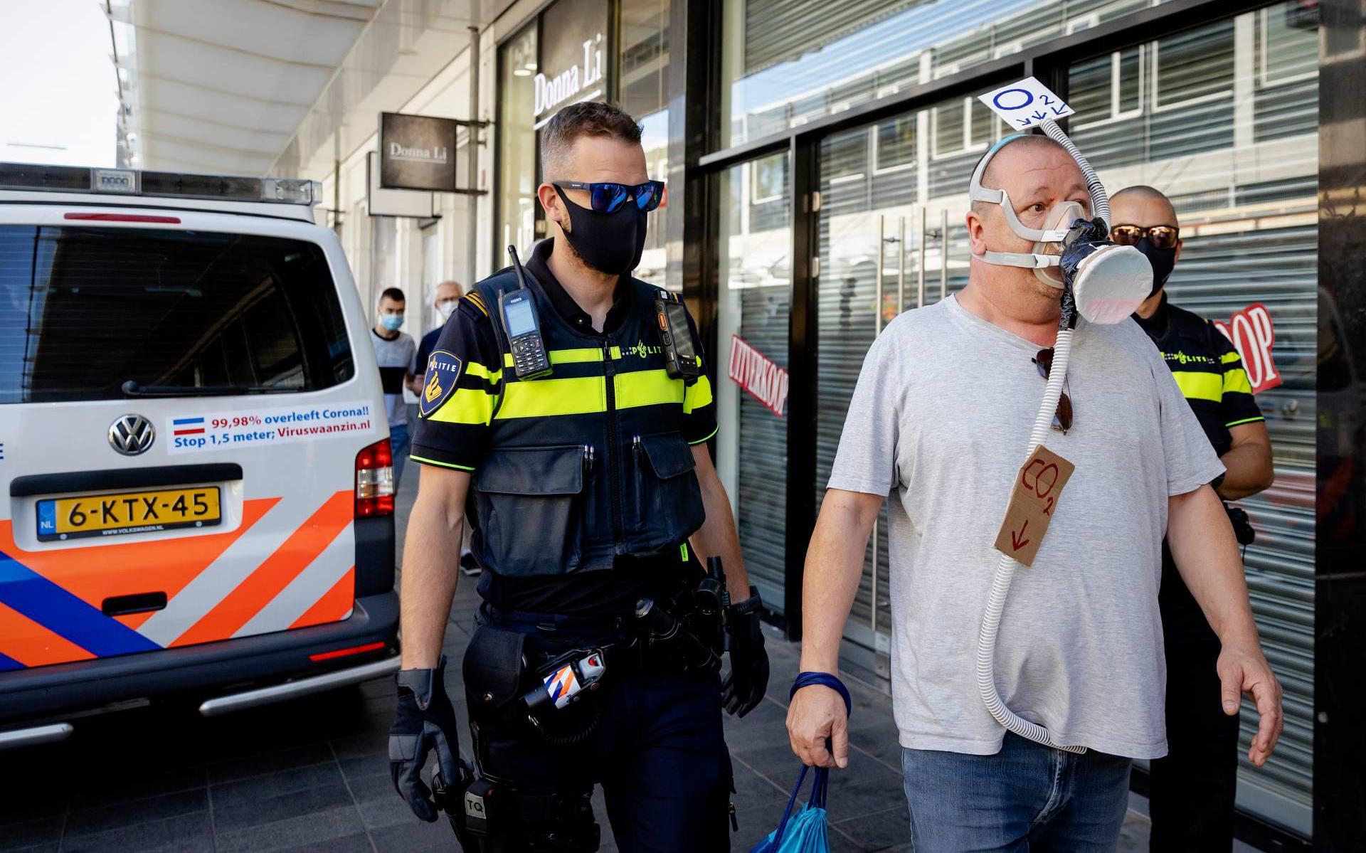 Betogers tegen mondkapjesplicht Rotterdam krijgen boete