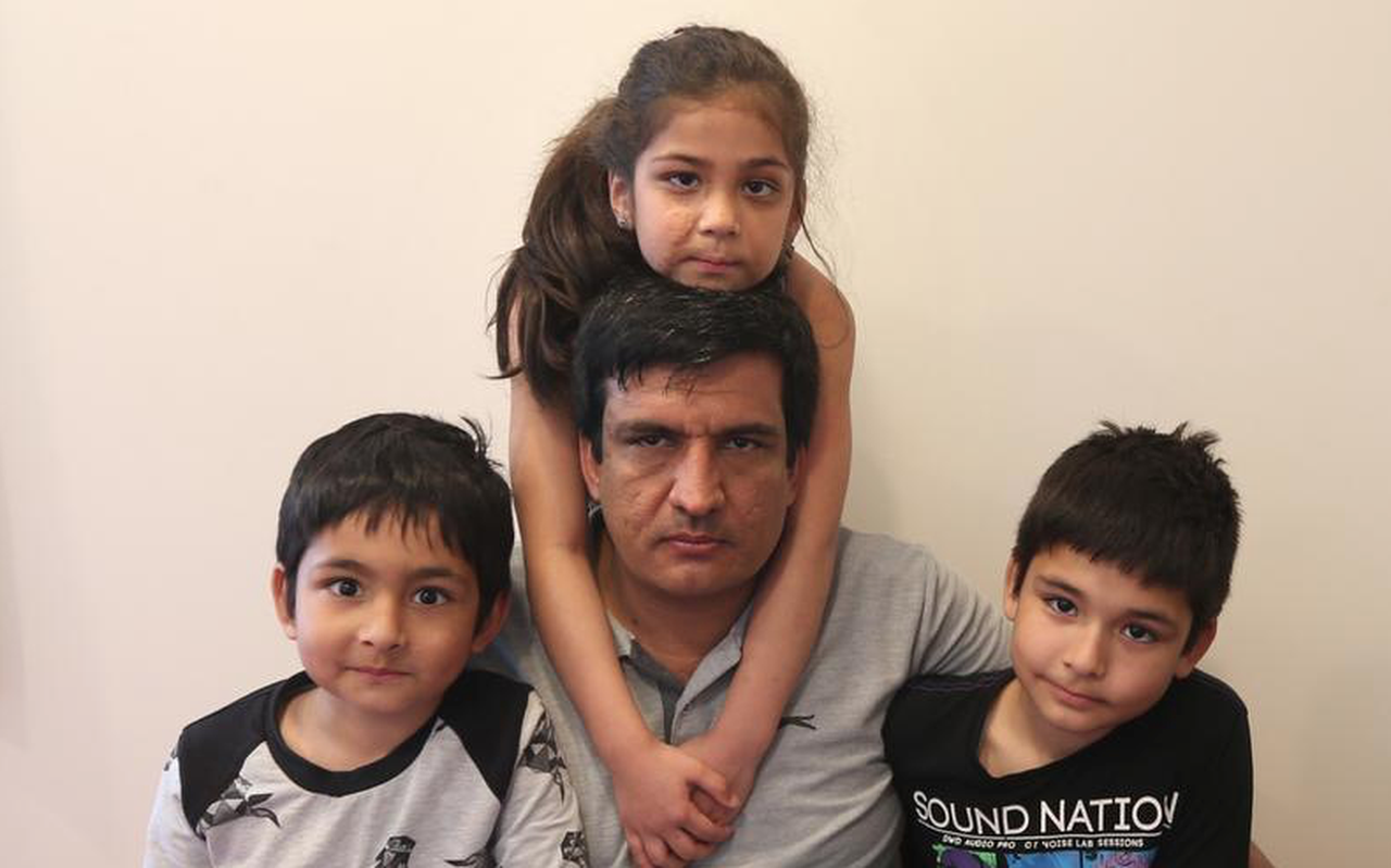 Kalma Safi (6) met familieleden. FOTO CATRINUS VAN DER VEEN Kalma Safi (6) met familieleden. FOTO CATRINUS VAN DER VEEN