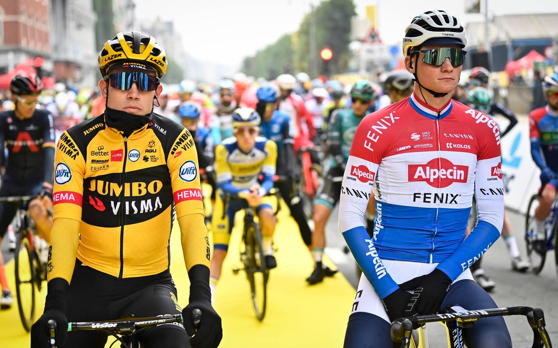 Van der Poel wint Ronde van Vlaanderen na bloedstollende sprint