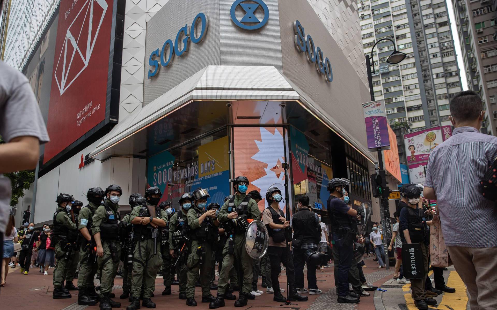 Tientallen arrestaties bij illegaal protest Hongkong