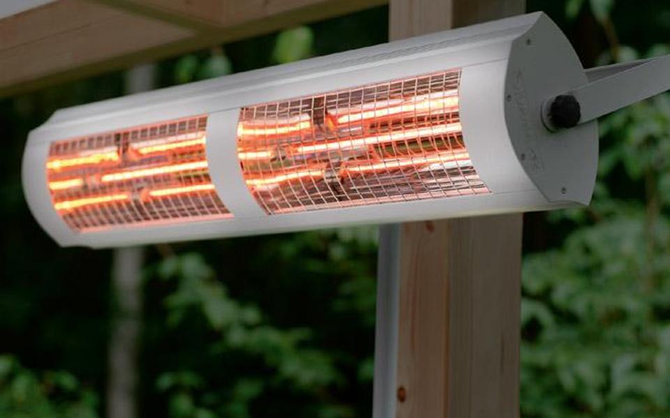 Een terrasverwarmer. 