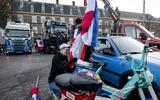 Trucks in Den Haag voor coronaprotest