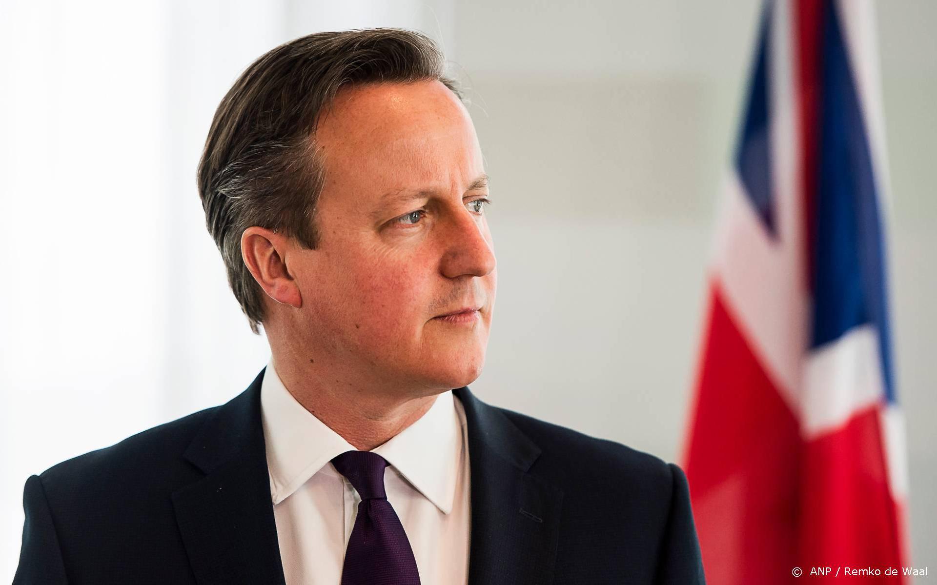Oud-premier Cameron: brexitwet zou laatste redmiddel moeten zijn